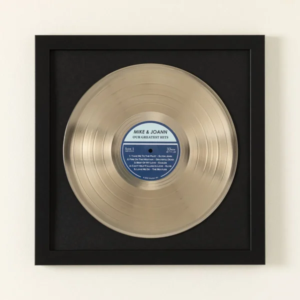 Personalized Platinum & Gold LP Record