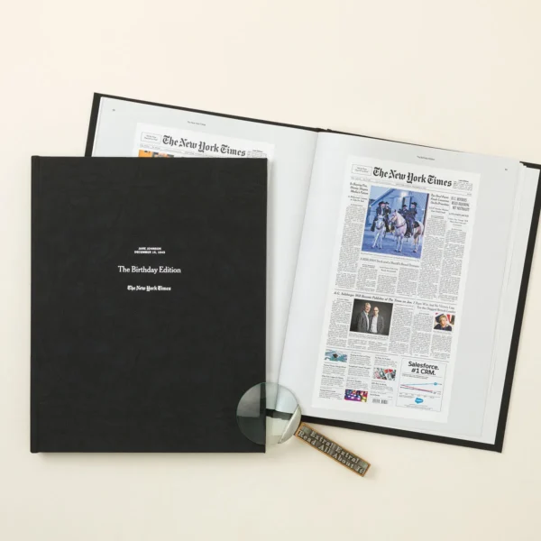 New York Times Premium Custom Birthday Book, Premium Birthday Book