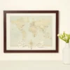 Personalized Anniversary Pushpin World Map