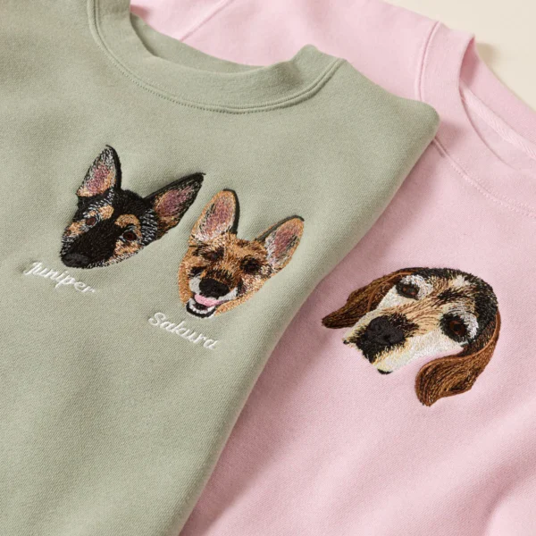 Custom Pet Embroidered Sweatshirt