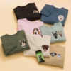 Custom Pet Embroidered Sweatshirt, 2 Pets
