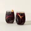 Personalized Hometown Map Glass Set