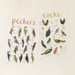 Fowl Language Tea Towel - Peckers & Cocks