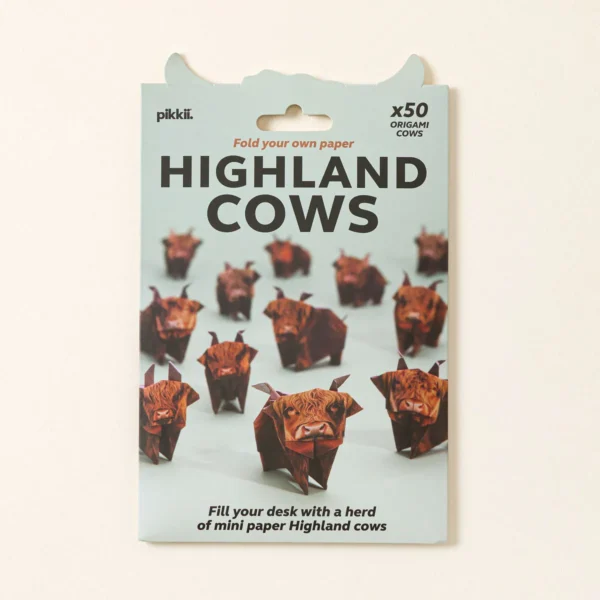 Mini Highland Cows Paper Desk Herd